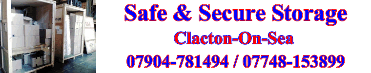 Secure self storage inside our Clacton Essex storage premises