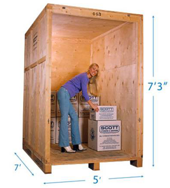 One of our 35 Sq Ft Self Storage rooms
